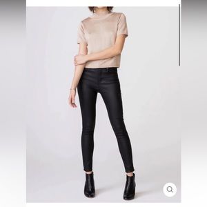 Unpublished Black Faux Leather Jeans